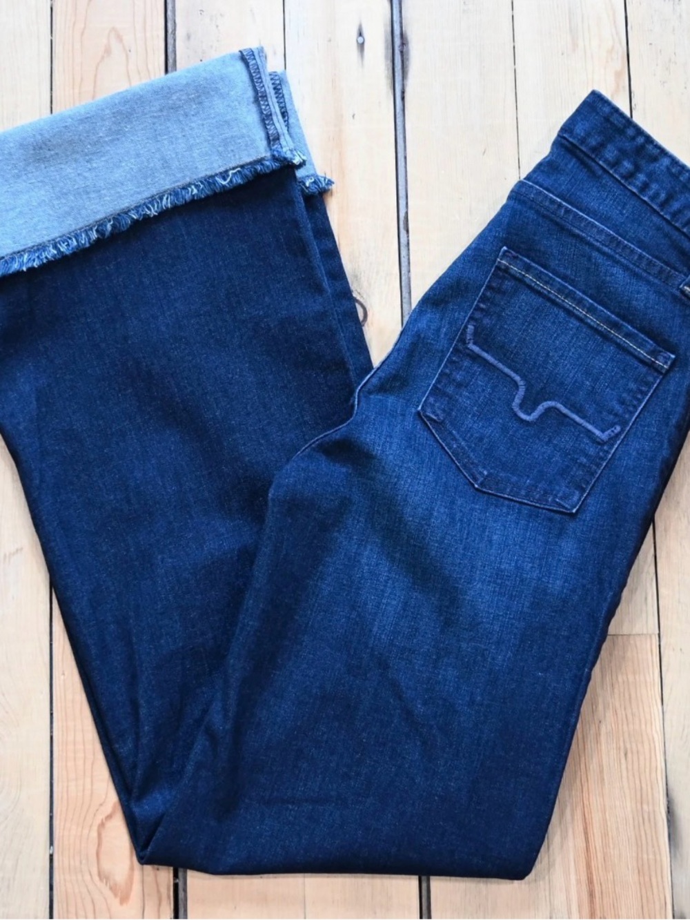 Kimes Ranch Dark Indigo Wide-Leg Jeans 16W/34L